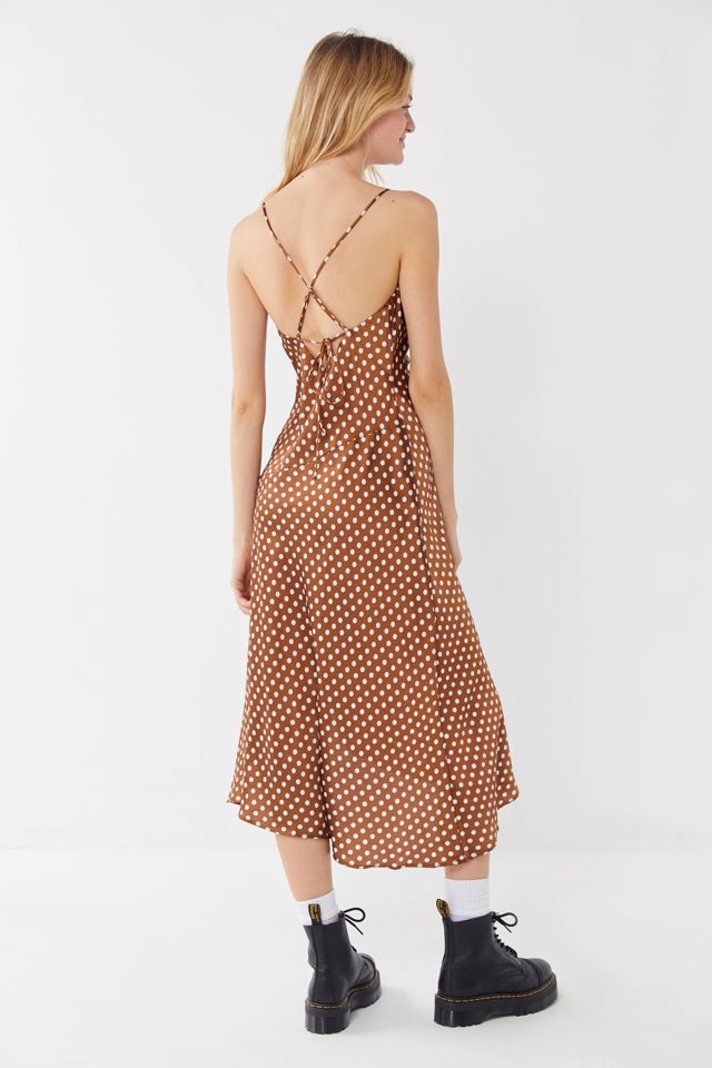 ASTR The Label Cowl Neck Strappy Back Dress | Urban Outfitters