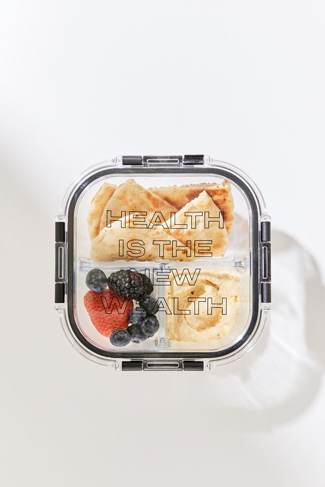 Graphic Glass Storage Container #1