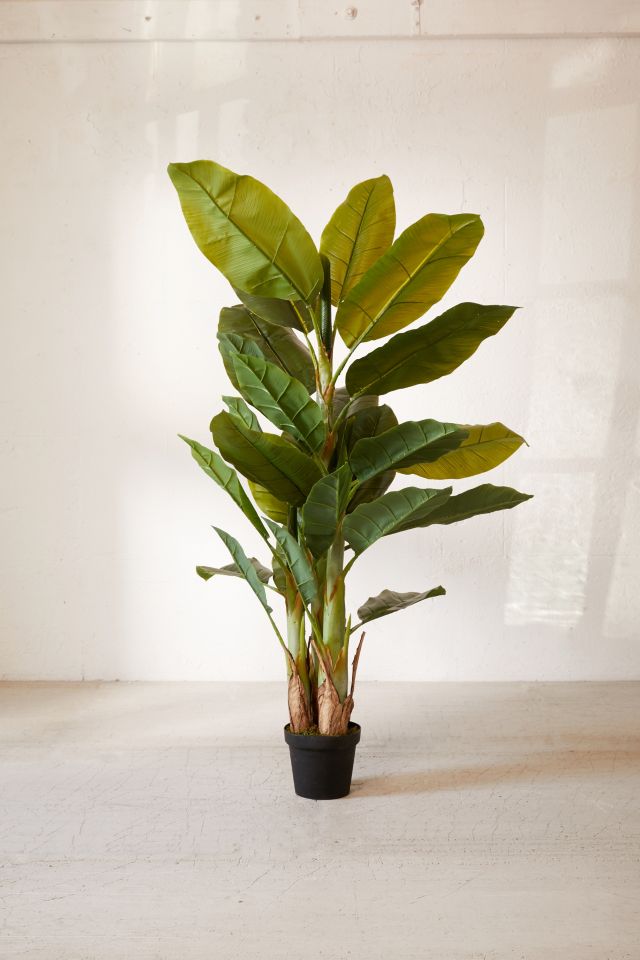 Potted Faux Banana Tree #1