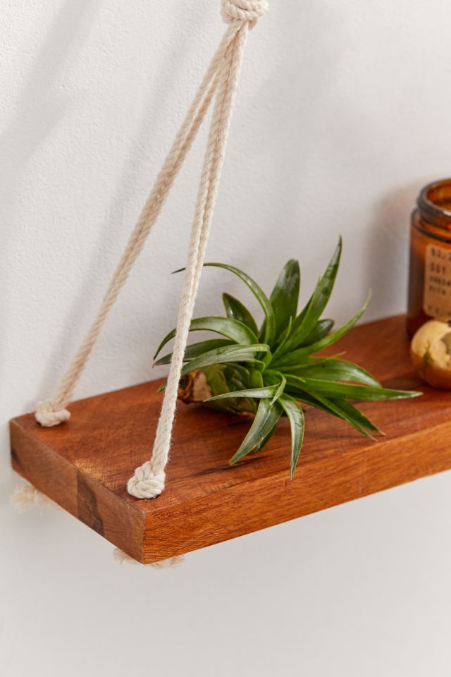 Francesca Macramé Hanging Wall Shelf #2