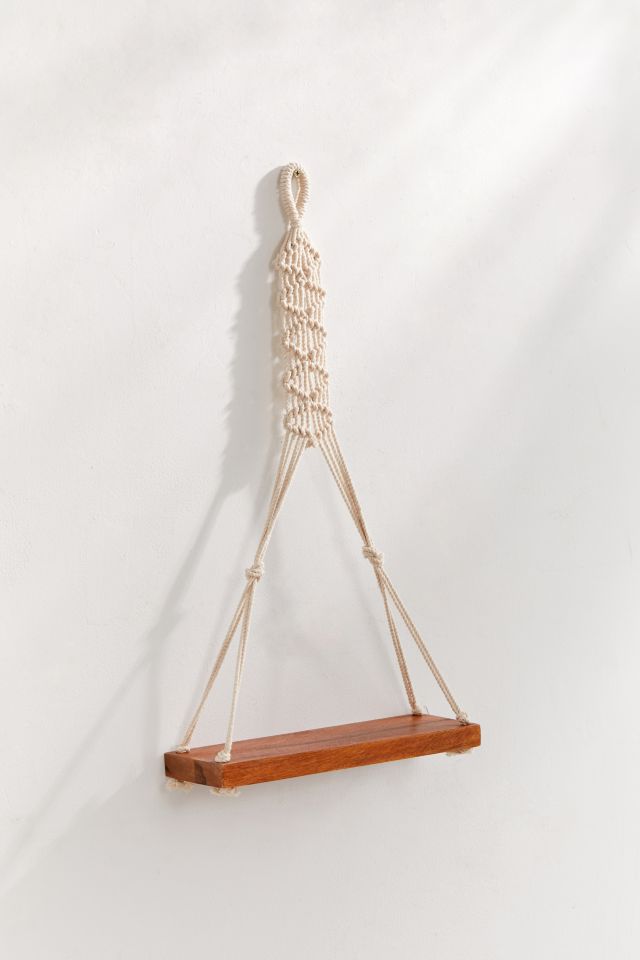 Francesca Macramé Hanging Wall Shelf #4