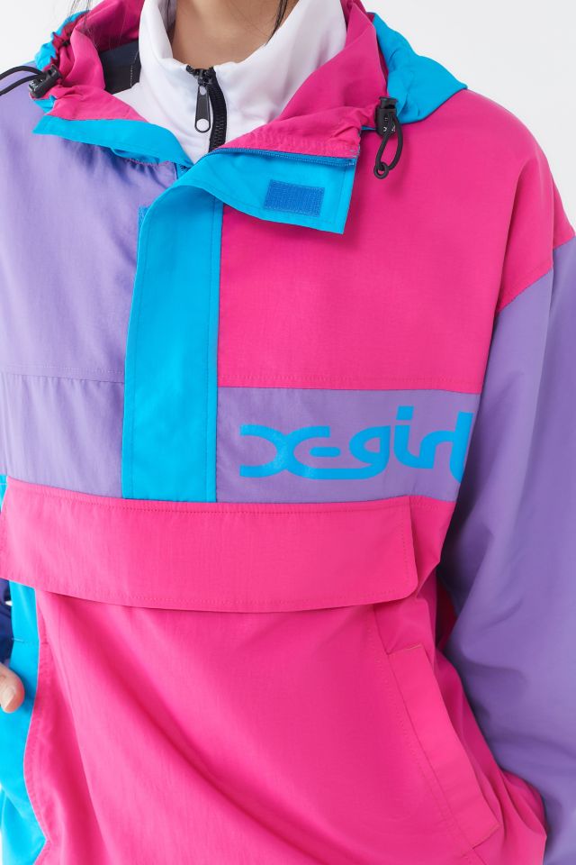 X-girl Crazy Color Anorak Jacket