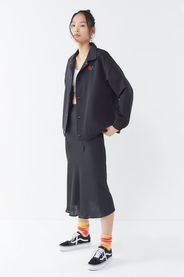 X-girl Rose Embroidered Coach Jacket #3