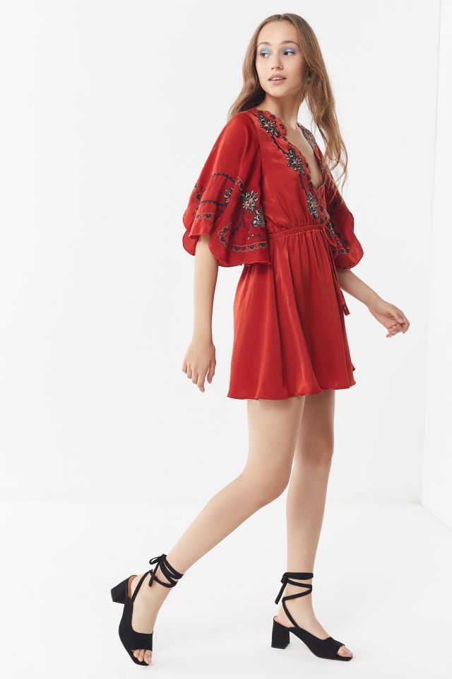 Robe Mini Brodée Moon River à Taille Nouée #3