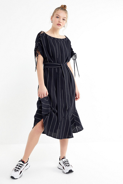 chinese dress ladies Moon River Linen Dress in Black  Lili & Do