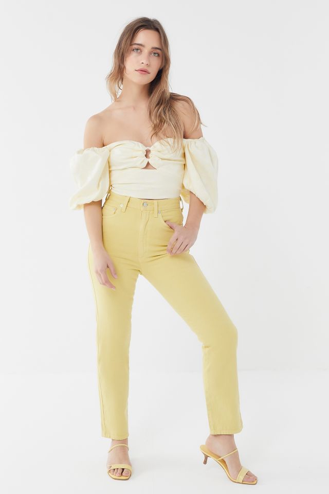 C/meo Collective Elate Puff Sleeve Cropped Top #2