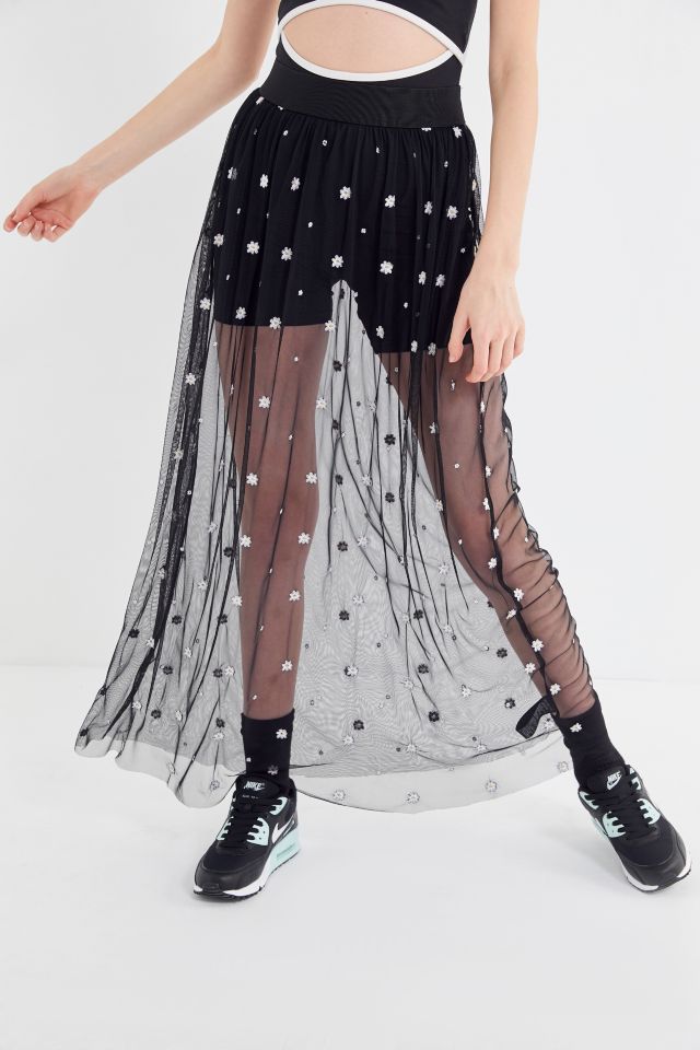 UO Oakdale Tulle Maxi Skirt #1