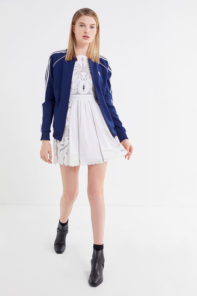 UO Dolly Embroidered Mini Apron Dress #1