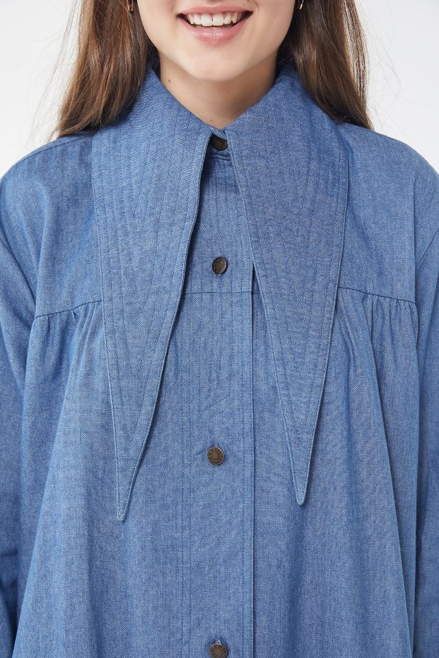 Robe Chemise Mi-Longue En Denim Western House Of Sunny #3