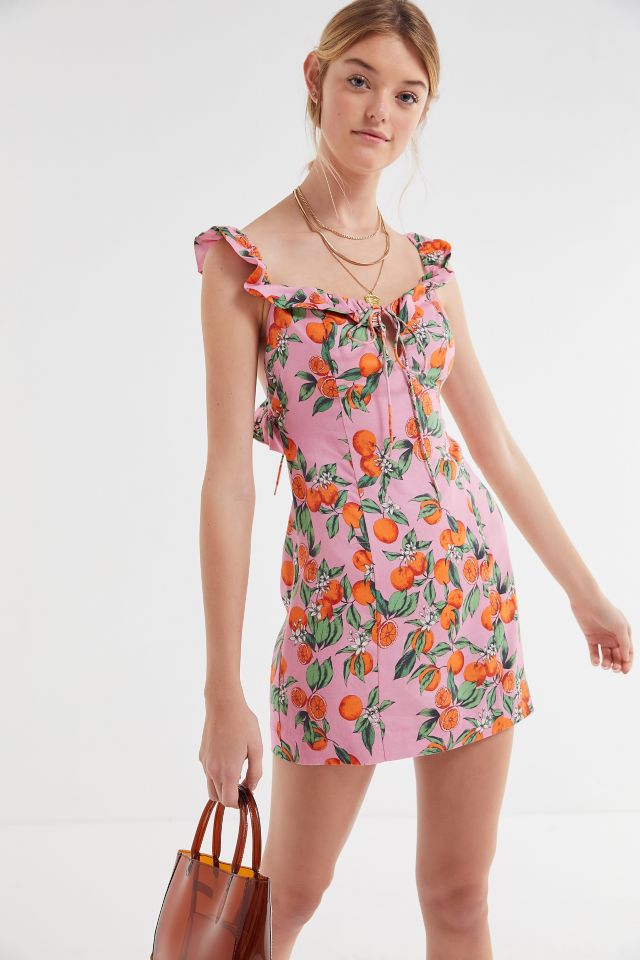 Finders keepers aranciata sale ruffle strap dress