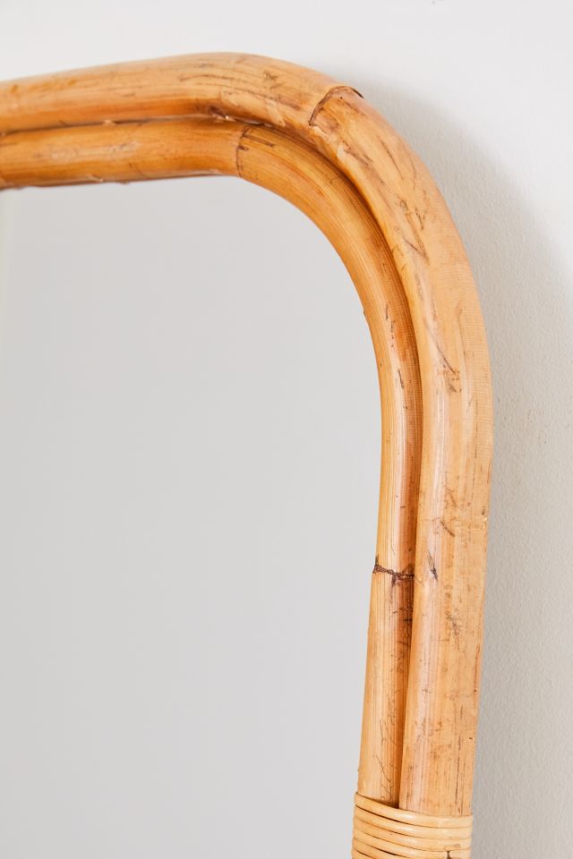 Ria Leaning Rattan Mirror