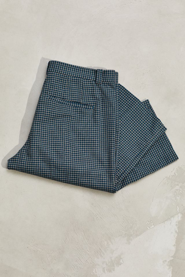 UO Pleated Cropped Check Pant  #1