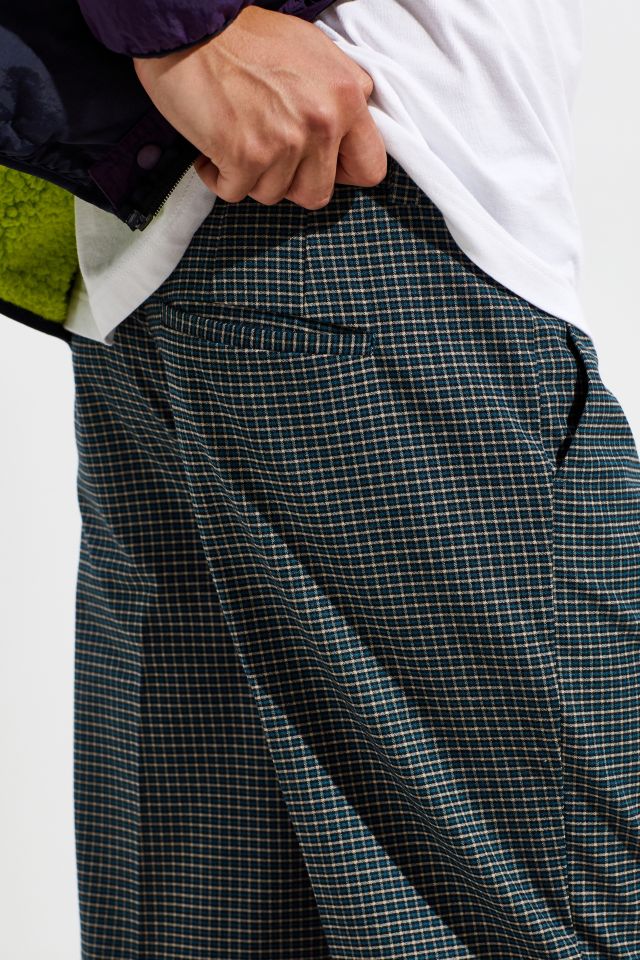 UO Pleated Cropped Check Pant  #4