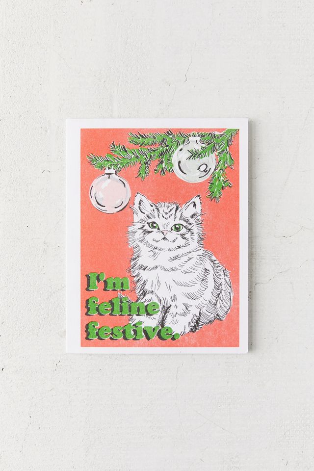 Feline Festive Christmas Card #1