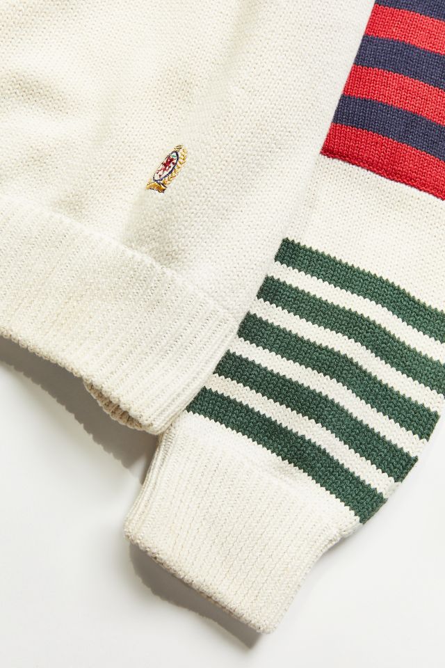 Vintage Tommy Hilfiger Striped Sleeve Sweater #1