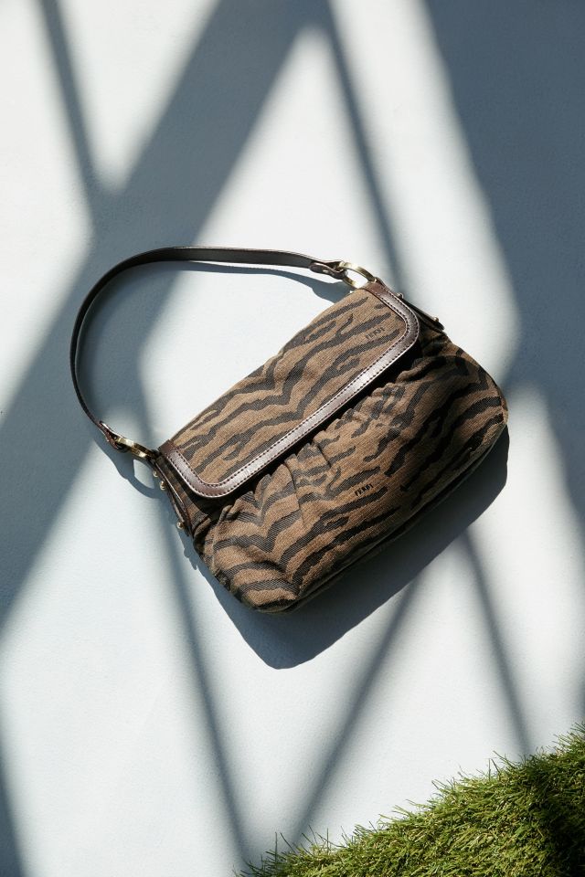 Fendi, Bags, Vintage Fendi Bag With Brown And Tan Stripes