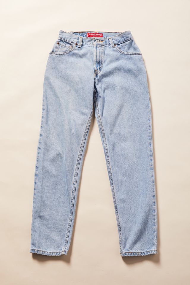 vintage light blue jeans