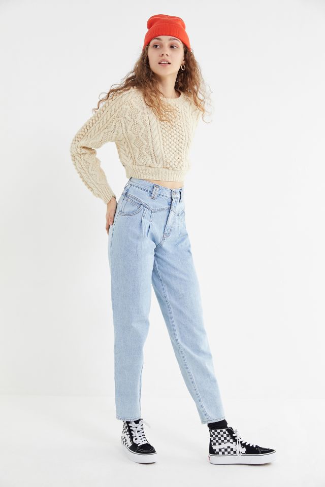 Urban Renewal Recycled Fisherman Crew-Neck Cropped Sweater #3