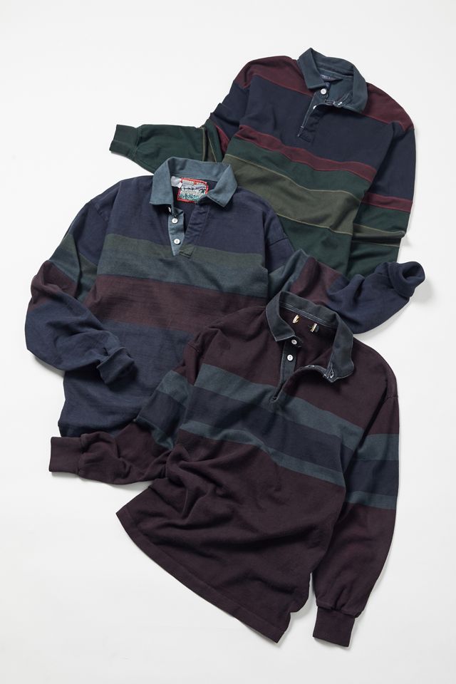 Urban Renewal Recycled Overdyed Rugby Shirt | Urban Outfitters Canada