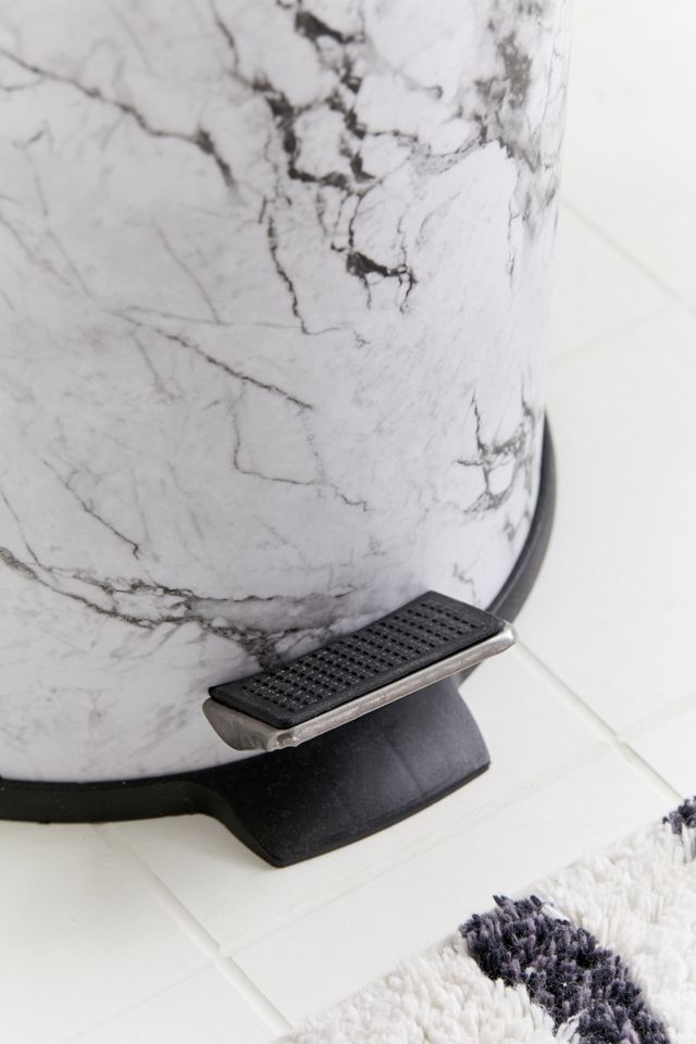 Marble Round Top Step Trash Can #1