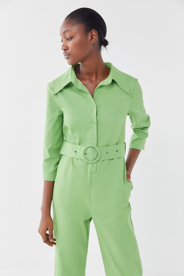 House Of Sunny Twill Collared Coverall #1