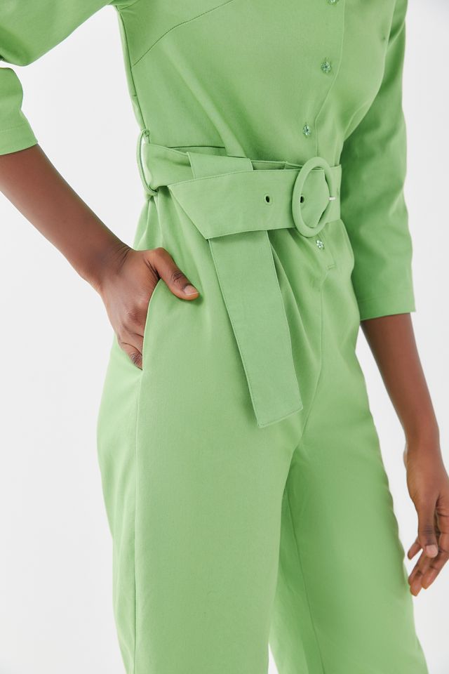 House Of Sunny Twill Collared Coverall #3