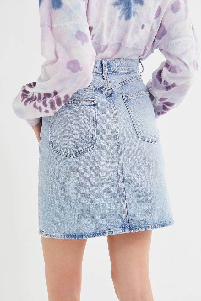 Agolde iris denim a-line skirt hotsell