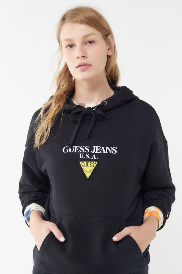 GUESS X Chinatown Market X Smiley UO Exclusive Hoodie Sweatshirt Urban Outfitters Canada