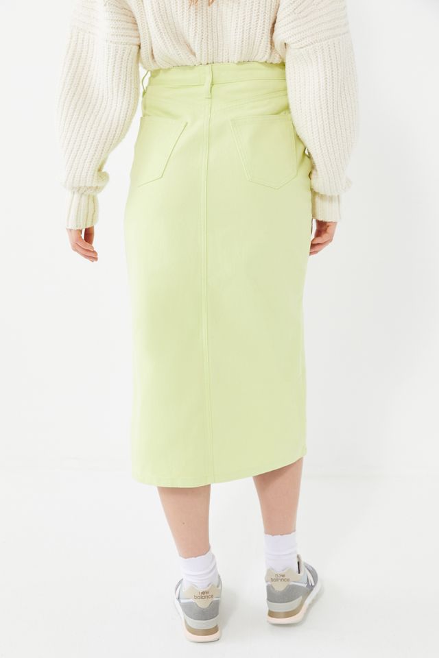 BDG Kennedy Denim Split-Front Midi Skirt #1