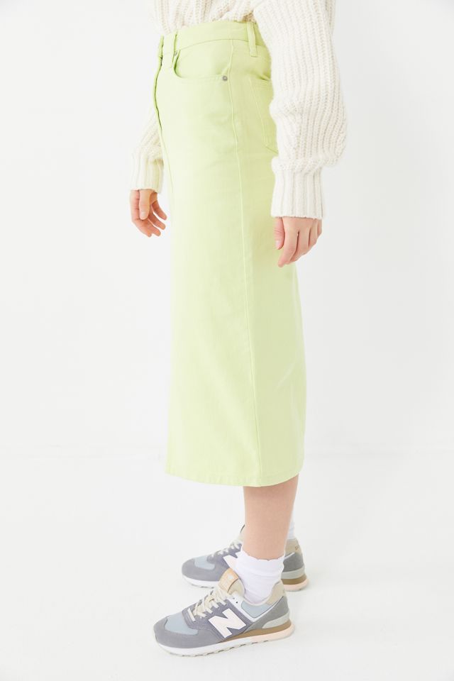 BDG Kennedy Denim Split-Front Midi Skirt #2