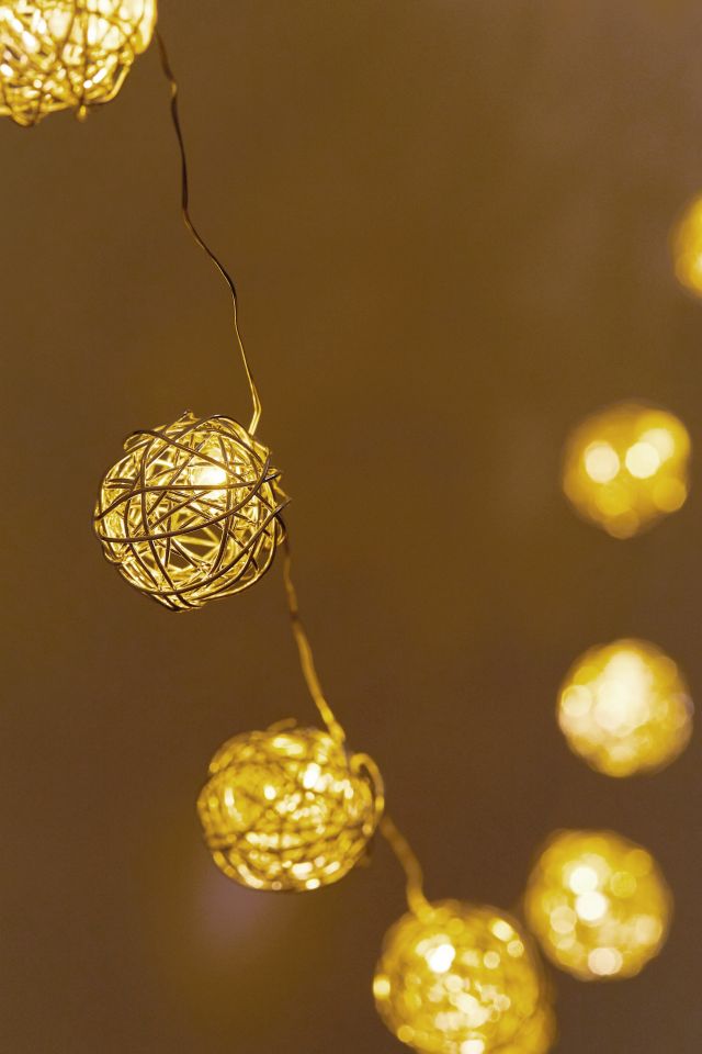 Woven Globe String Lights #1