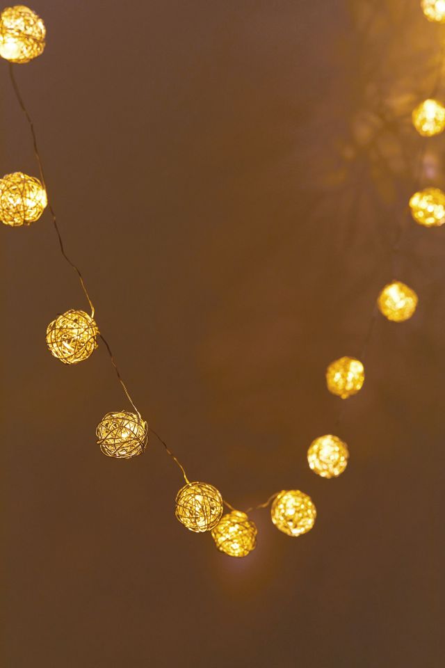 Woven Globe String Lights #2