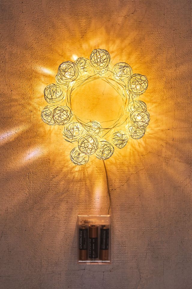 Woven Globe String Lights #4