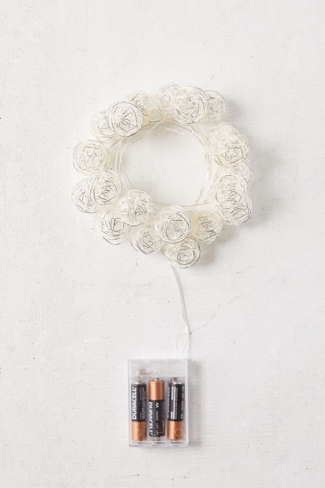 Woven Globe String Lights #5