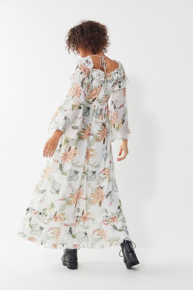 chinese dress ladies The Jetset - White Bandeau Maxi Dress