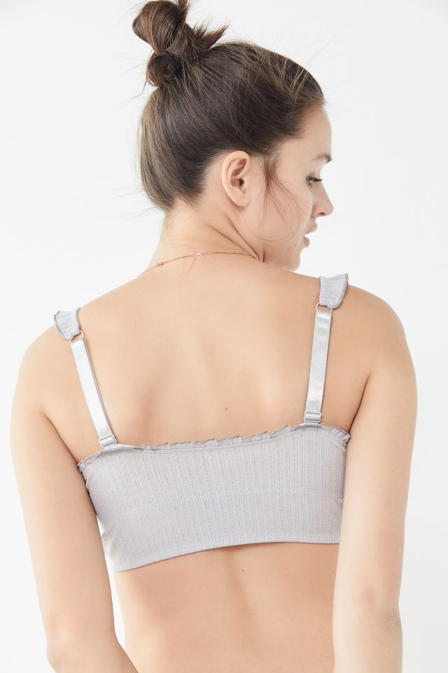 Out From Under Georgia Pointelle Ruffle Bra Top  #2