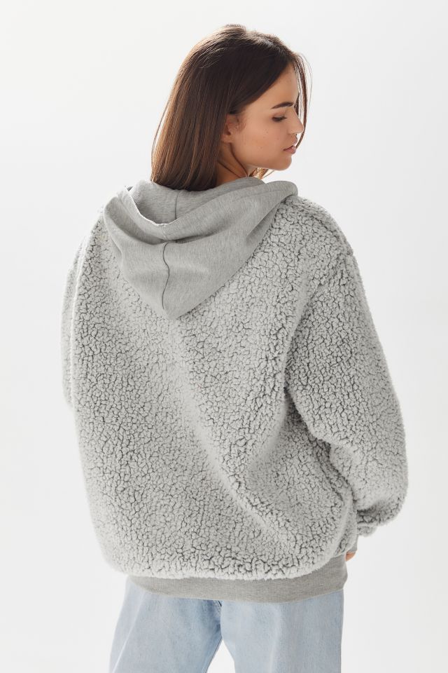 UO Brea Fleece Hooded Zip-Up Jacket #2