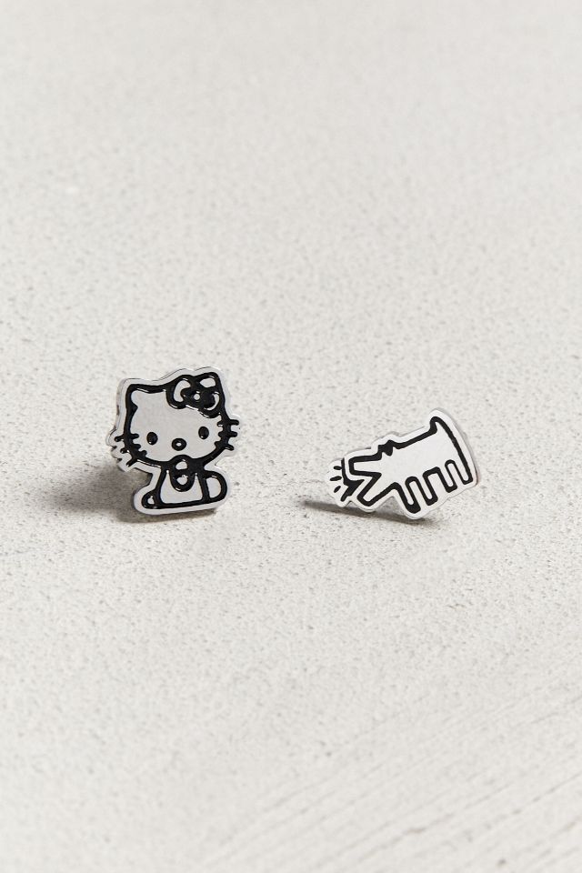 Clous d'oreilles à clous Hello Kitty X Keith Haring #1