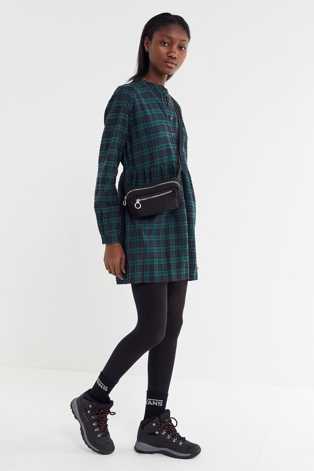 UO Plaid Flannel Mini Shirt Dress #1
