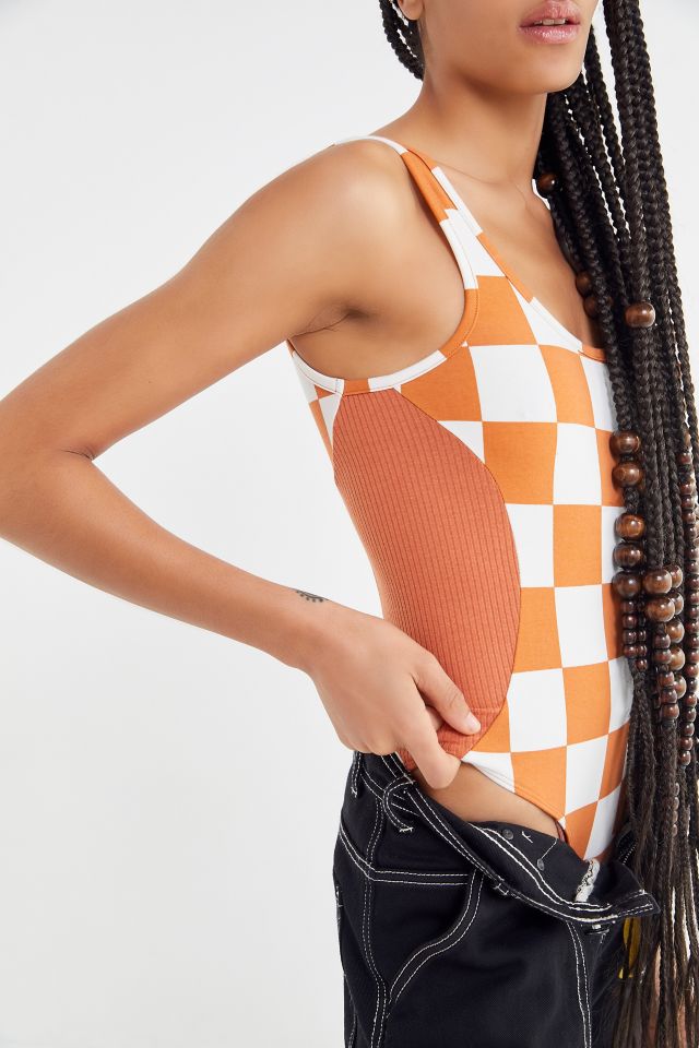 Out From Under Checkmate Scoop-Neck Bodysuit #1