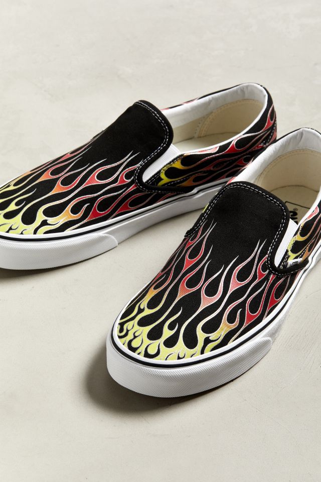 Vans Flame Print Slip-On Sneaker #1