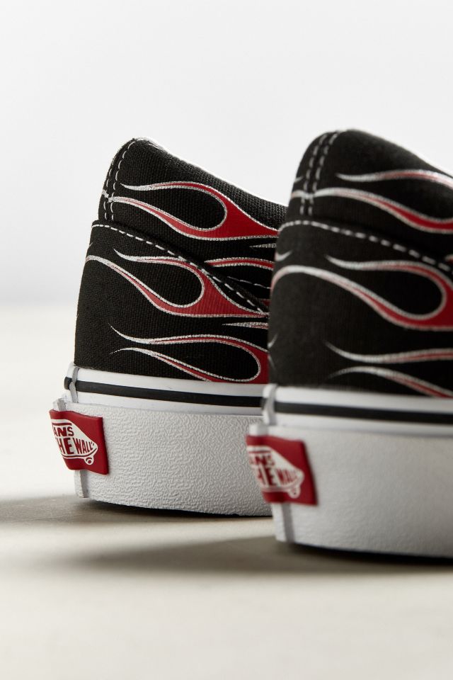 Vans Flame Print Slip-On Sneaker #2