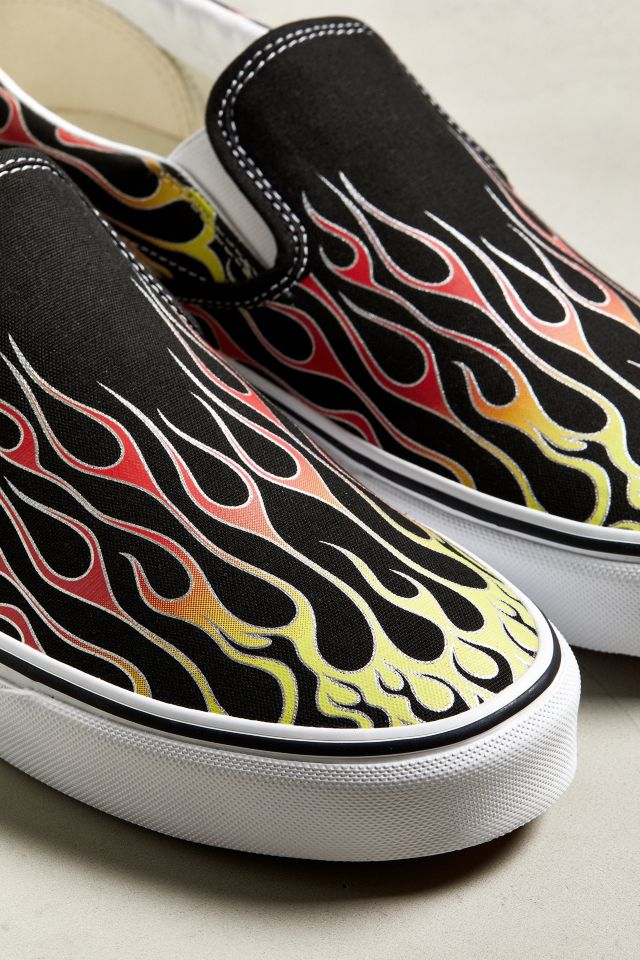 Vans Flame Print Slip-On Sneaker #3