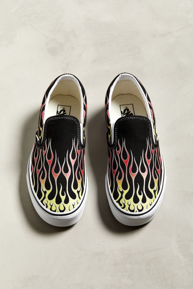 Vans Flame Print Slip-On Sneaker #4