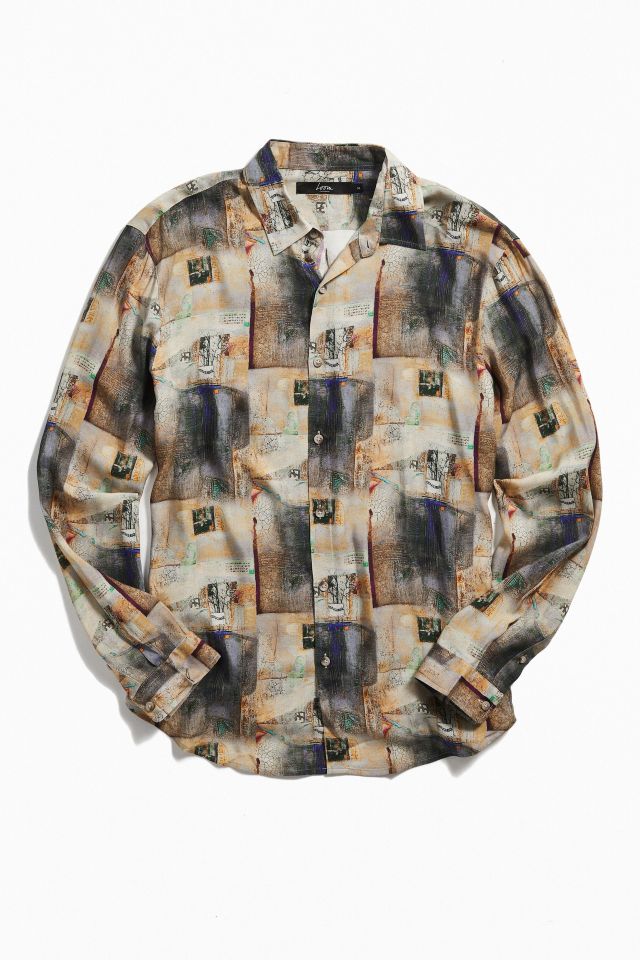 Loom Printed Button-Down Shirt | Urban Outfitters