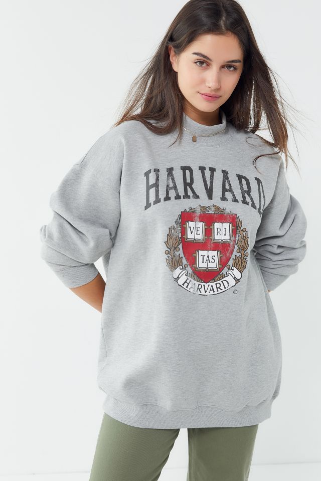 Harvard Mock Neck Pullover Sweatshirt