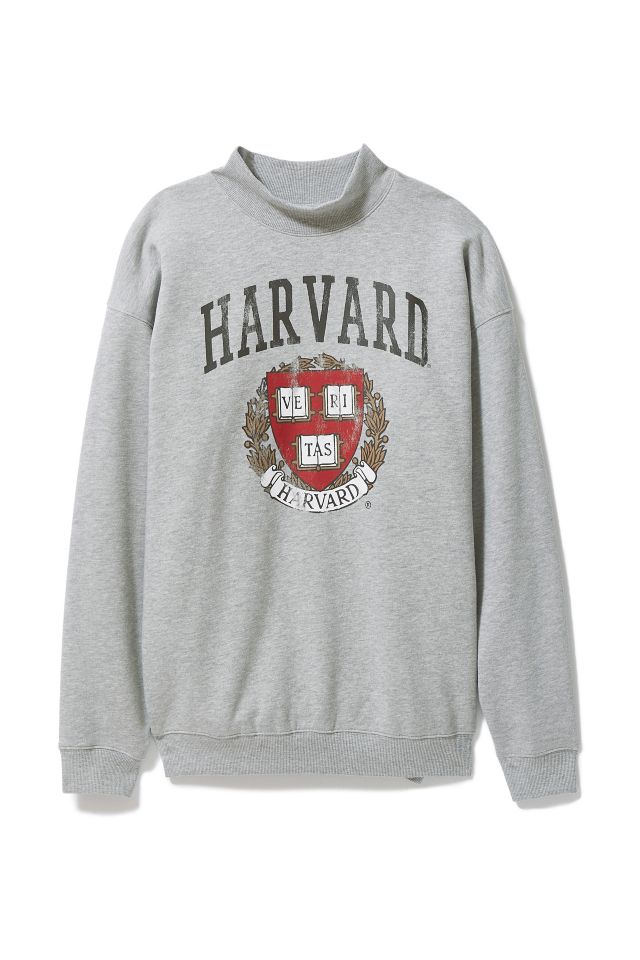 Harvard mock 2025 neck pullover sweatshirt