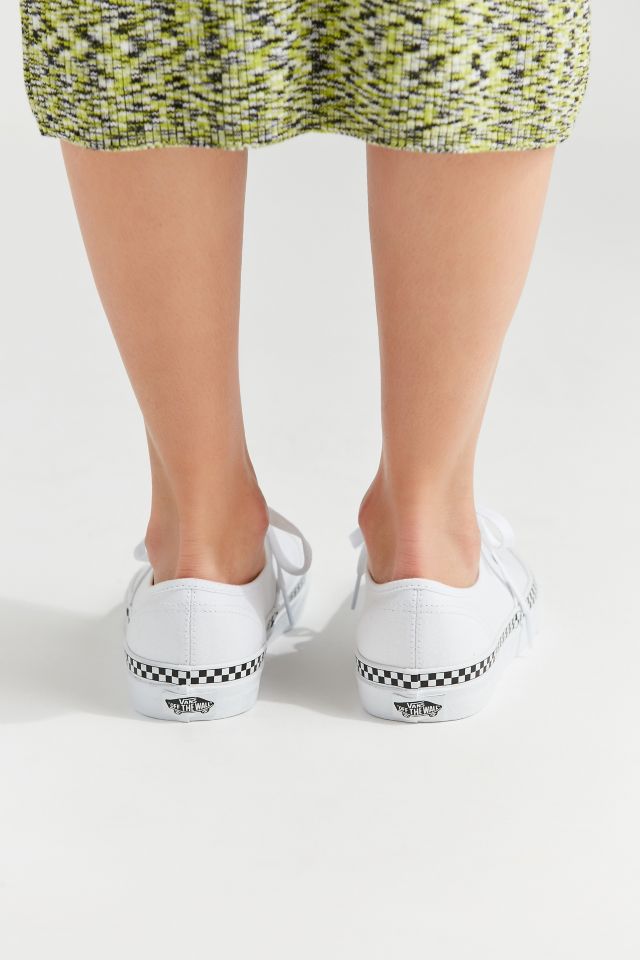 Vans Authentic Checkerboard Sidewall Sneaker #3
