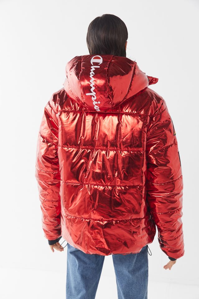 Champion Metallic Zip-Front Puffer Coat #3