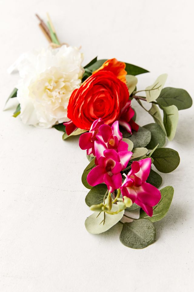 Peony Faux Flower Bouquet #3